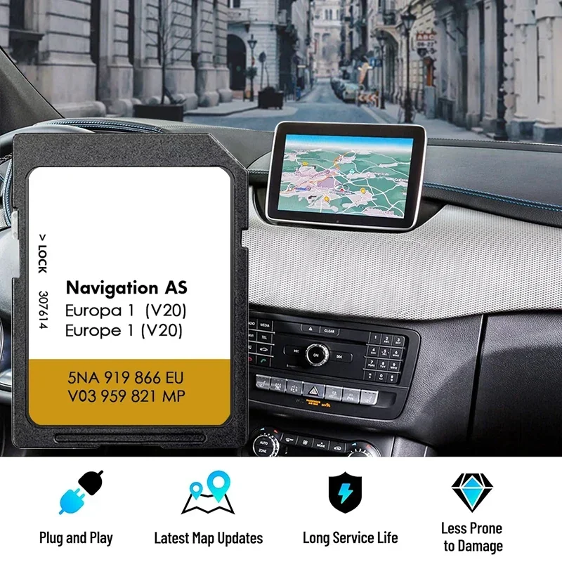 5NA919866EU Speicherkarte SD Card Europa V20 Navigations Update Navi Kartendaten New for Discover Media System AS