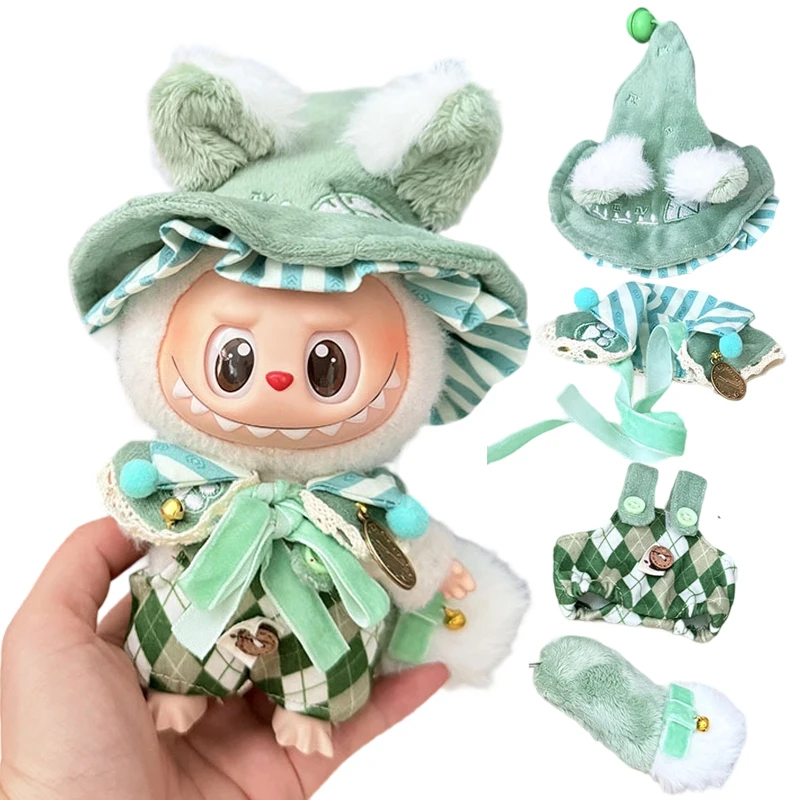 

Little Wizard Cloth Set For 15/17cm Ropa Labubu v1/v2/v3 Mini Doll Clothes Cute Design Theme Style Trendy Outfit Accessories