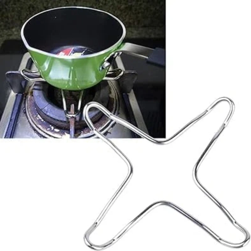 2PCS Stainless Steel Tripod Cooking Kitchen Rack, Coffee Machine, Gas Stove Bracket Accessories Support Universal Use