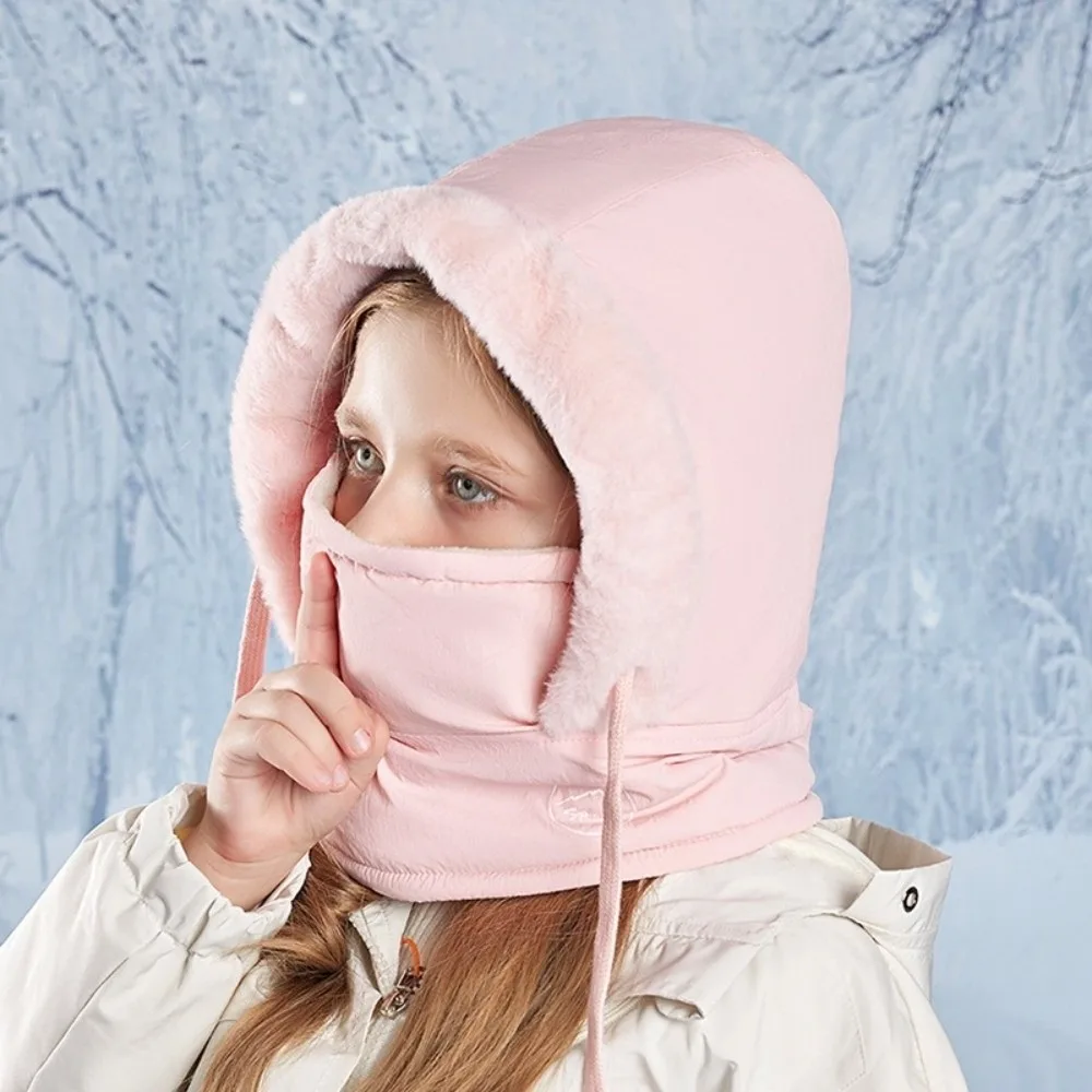 

Keep Warm 3-in-1 Winter Cycling Hat Cold Resistant Fleece Lining Warm Scarf Face Mask Neck Protection Thickened Lei Feng Hat