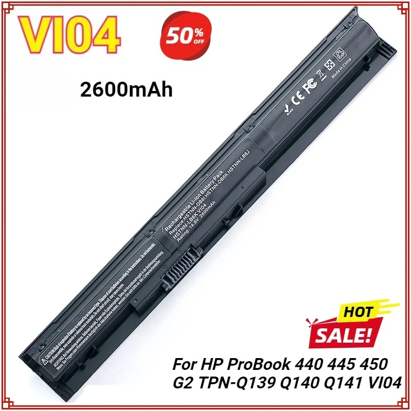 

New Laptop Battery VI04 VI04XL V104 VI04 for HP Envy 14 15 17 Pavilion 15 17 HSTNN-DB6I HSTNN-LB6K HSTNN-DB6K Vi04048-cl