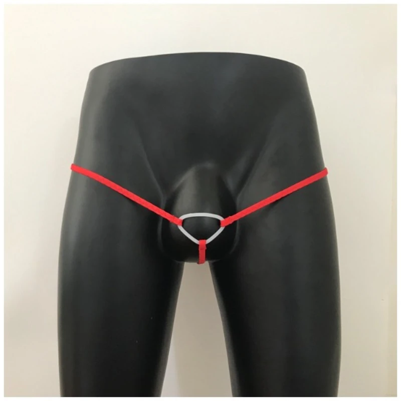 

Low Waist Men's Sexy Ring Thongs Mini Hole Sexy Lingerie Tanga Hombre Man Underwear Open Pouch G-String Gay Clothes Nightwear