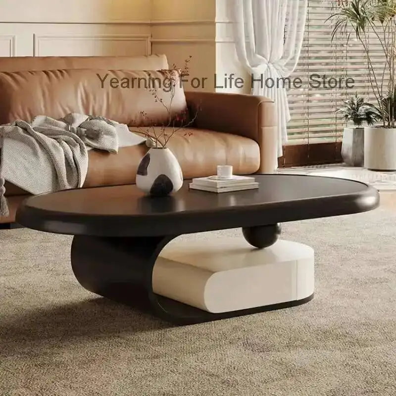 

Aesthetic Coffee Table Italian Fashion Design Simple Modern Side Table Clear Unique Mesa Auxiliar Lounge Furniture
