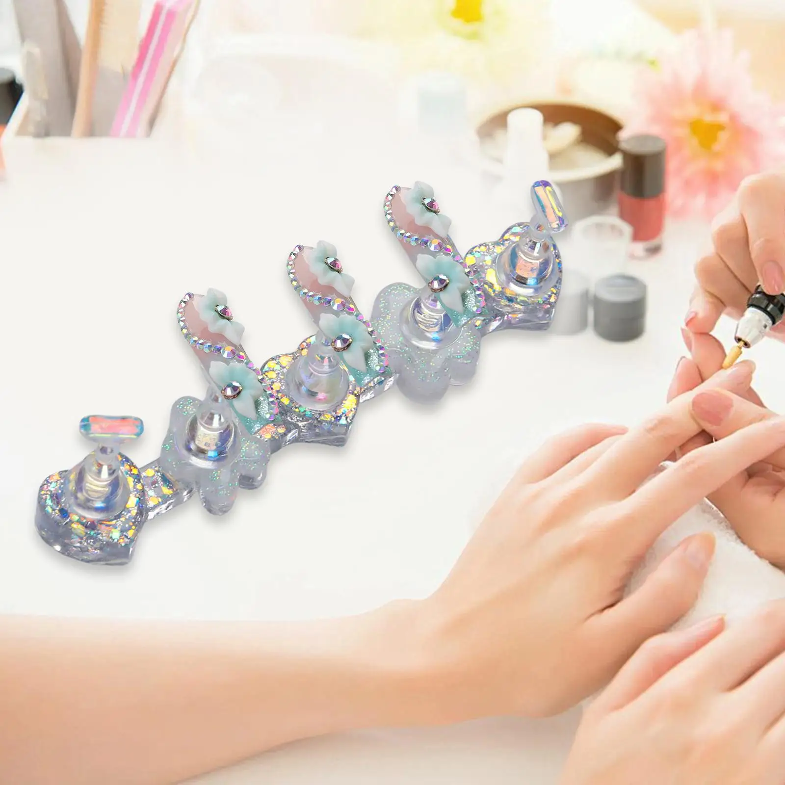 Nail Stand Nail Holder for Painting Display,Stable,Lightweight Accessories,,Essentials,for Home Supplies