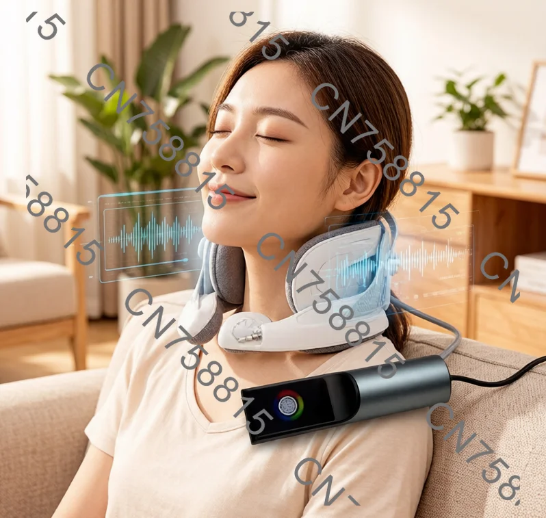 Medical neck protection and pain relief traction device, new popular inflatable adjustable pneumatic cervical spine