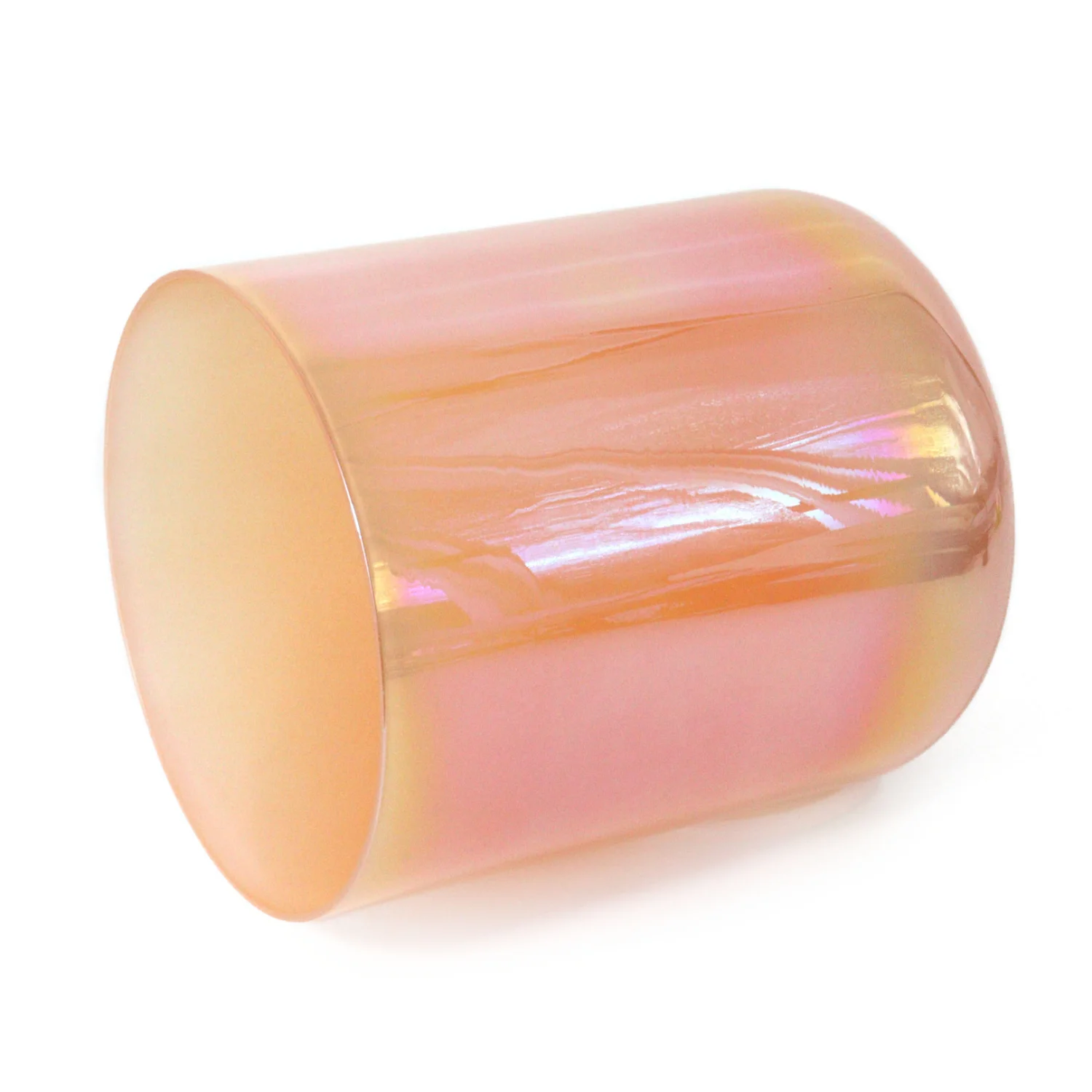STAR LINKUP 432Hz Alchemy Crystal Singing Bowl Pink Orange Aura Solar Plexus Heart Chakra Balance Sound Therapy Quartz Bowl for