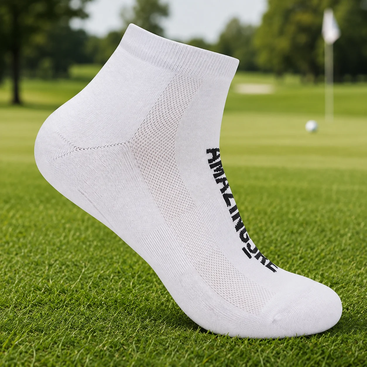 2026 Korean Golf Socks Men Women Sports Socks Breathable Sweat Absorbing Anti Odor Athletic Socks Comfortable Outdoor Golf Wear