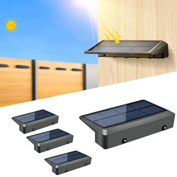 LED Solar Step Lamp Patio Warm White Stair Light Waterproof Garden Yard Decor Outdoor Balcony Lamp Pathway Lighting for Fence