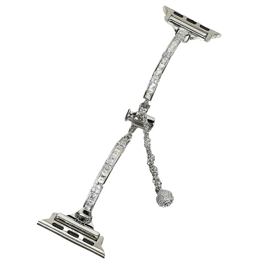 

Slim Watch Band for Apple Watch Series 11 10 42mm / 9 8 7 41mm / SE3 SE2 SE 6 5 4 40mm / 3 2 1 38mm Drawstring Metal Bracelet wi