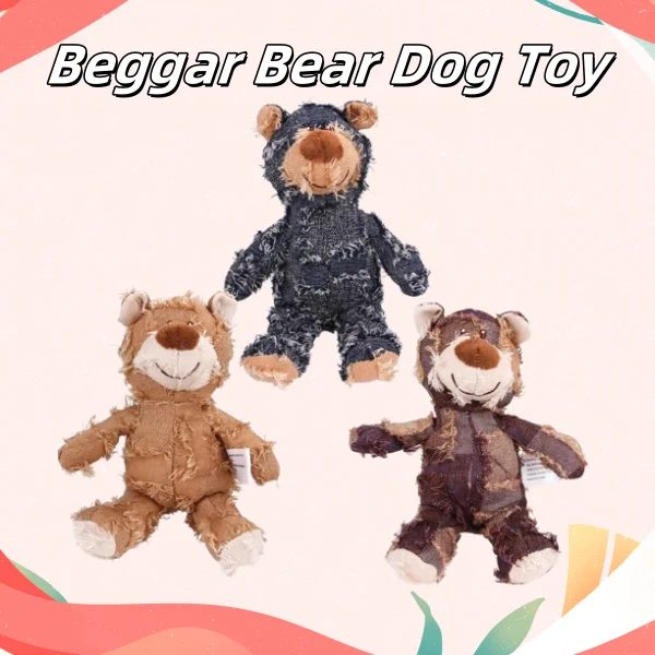 

Pet Teddy Bear Soundmaking Toy Plush Interactive Dog Toys Grinding Cleaning Teeth Anti Bite Abreact Plaything Bear Pets Supplies