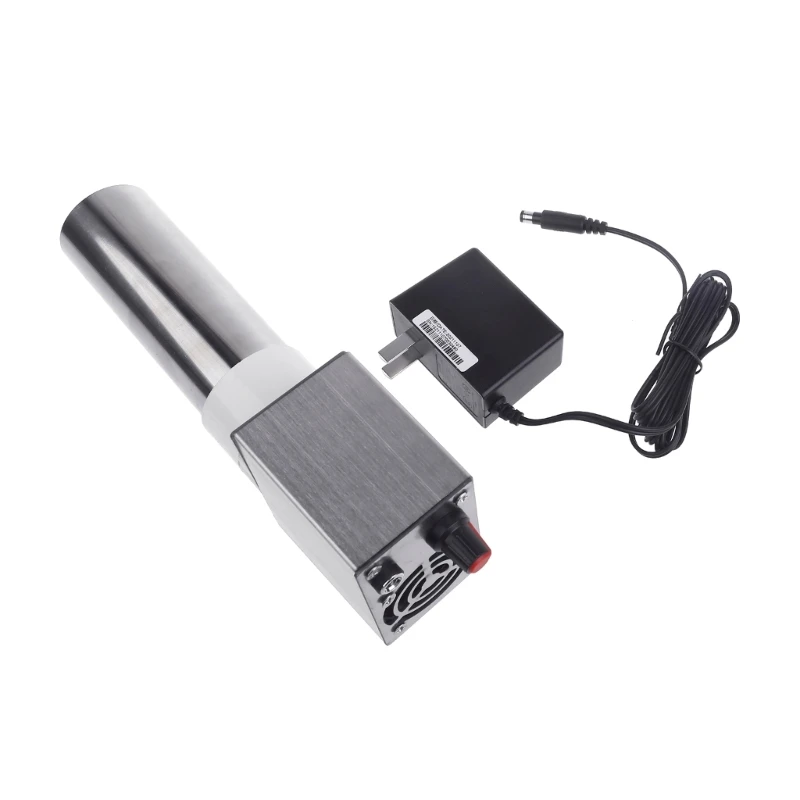 

Efficient 12V USB Blower 2Motors Fan US Adapter Adjustable for Firewood Stove Dropship