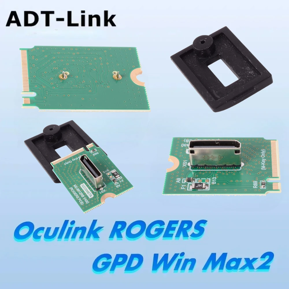 GPD Win Max2 GPU Dock HF Adapter M.2 to Oculink Graphics Card Docking 3D Print Cover OCuLink PCIe 4.0x4 External GPU Dock 64Gbps