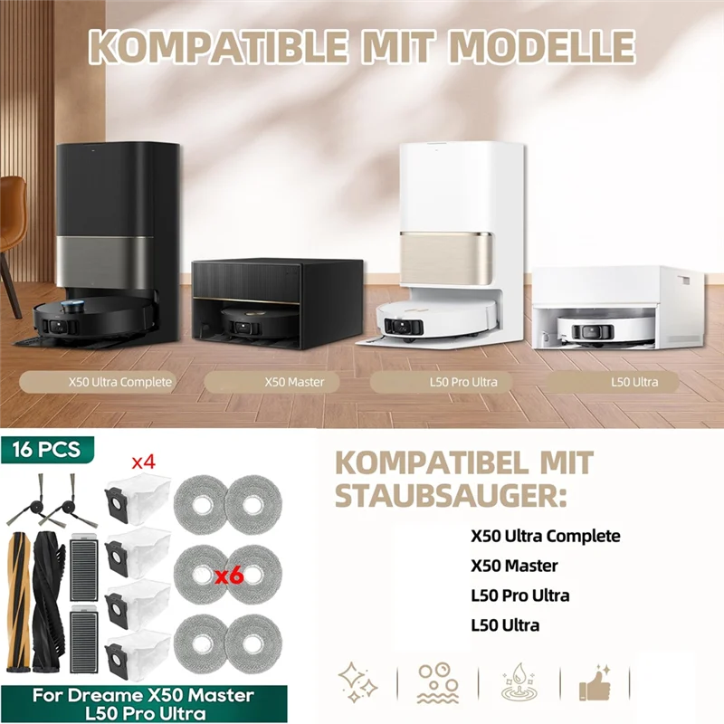 لقطع غيار أسطوانة الفرشاة الرئيسية Dreame X50 Ultra/مناسبة لاستبدال أجزاء الكناس-A54Q #1