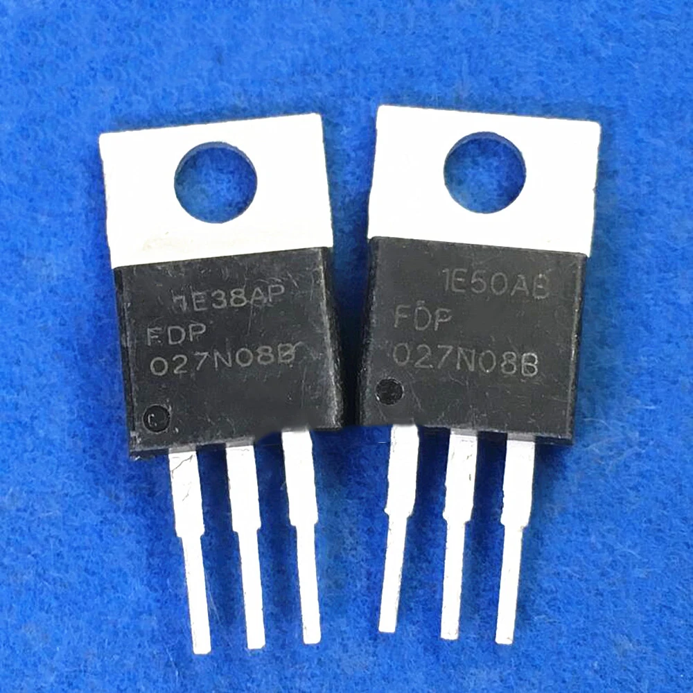 Used 10PCS FDP027N08B FDP 027N08B TO220 223A 80V TO-220  In stock Original disassembly