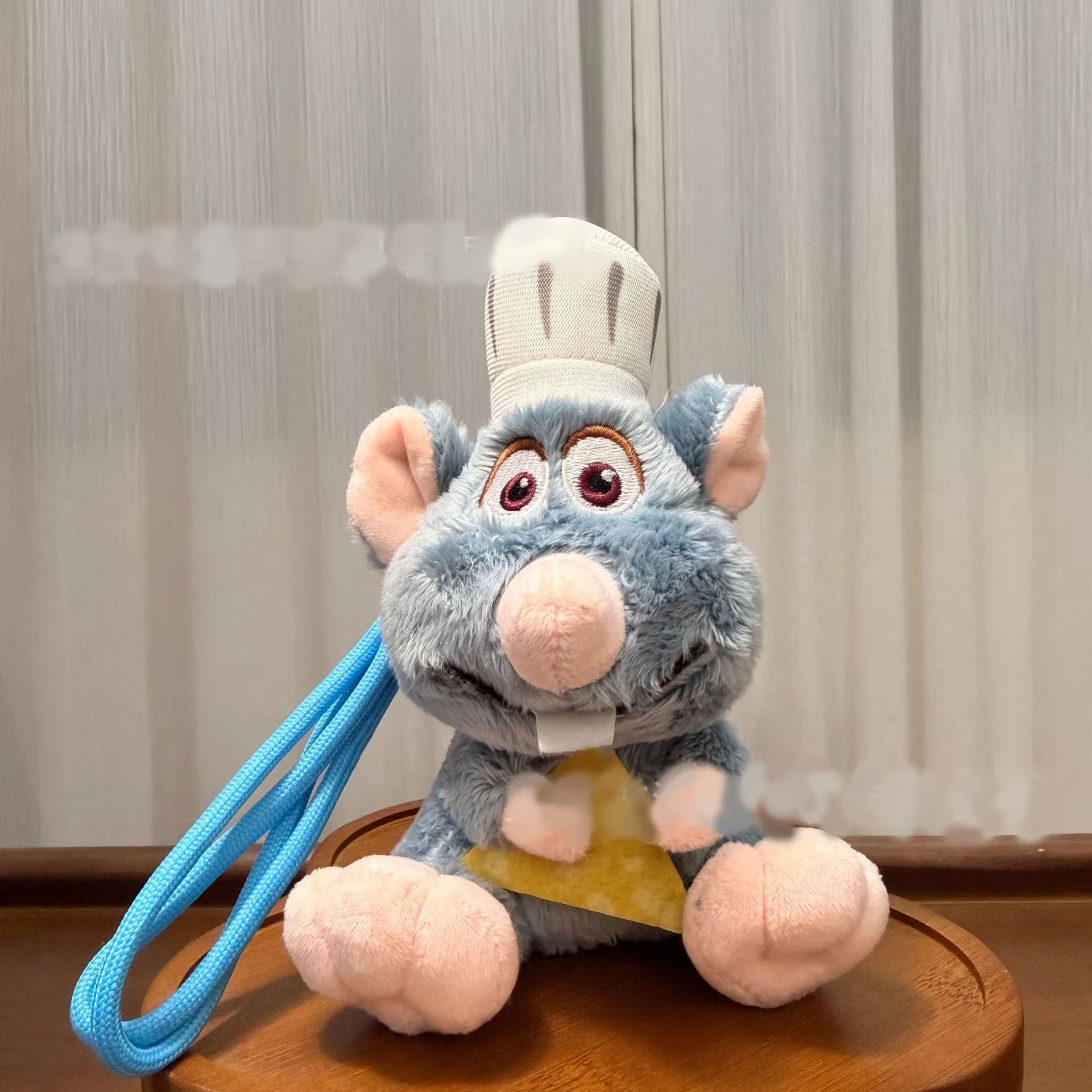 Lindo dibujo animado Chef ratón llavero de felpa bolsa colgante muñeca juguete Material suave regalo accesorios para llaveros