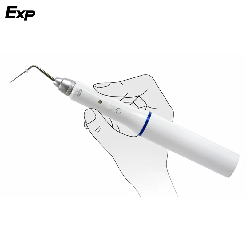 EXP DENTAL Dental Cordless Wireless Gutta Percha Obturation System Endo Electric Heated Pen with 2 Tips Dentistry Tool