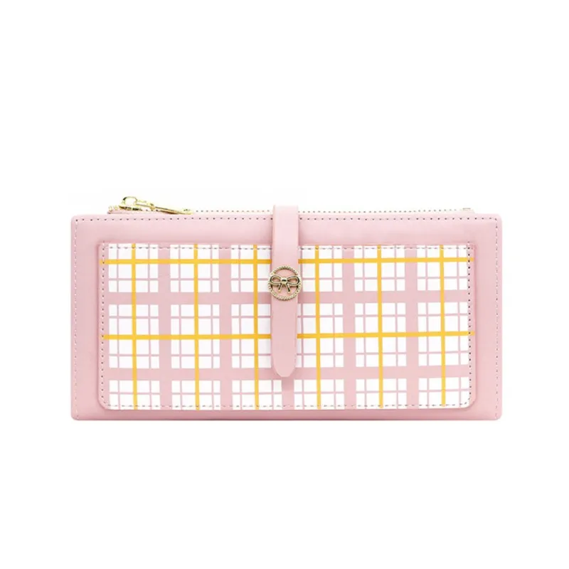 

Дизайнерский элитный роскошный длинный кошелек для девочек с несколькими слотами, студенческий держатель для удостоверений личности, кошелек на молнии, женский кошелек Carteras Mujer