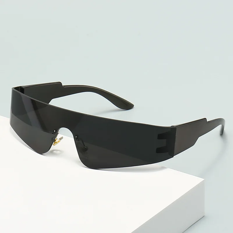 Y2K Integrated Sunglasses Concave Shaped Irregular Sunglasses Comfortable Without Pinching The Face