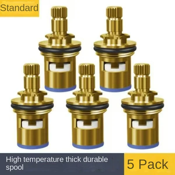 Universal faucet spool all copper 4-cent fast-opening faucet core triangular valve single cold and hot water ceramic accessories