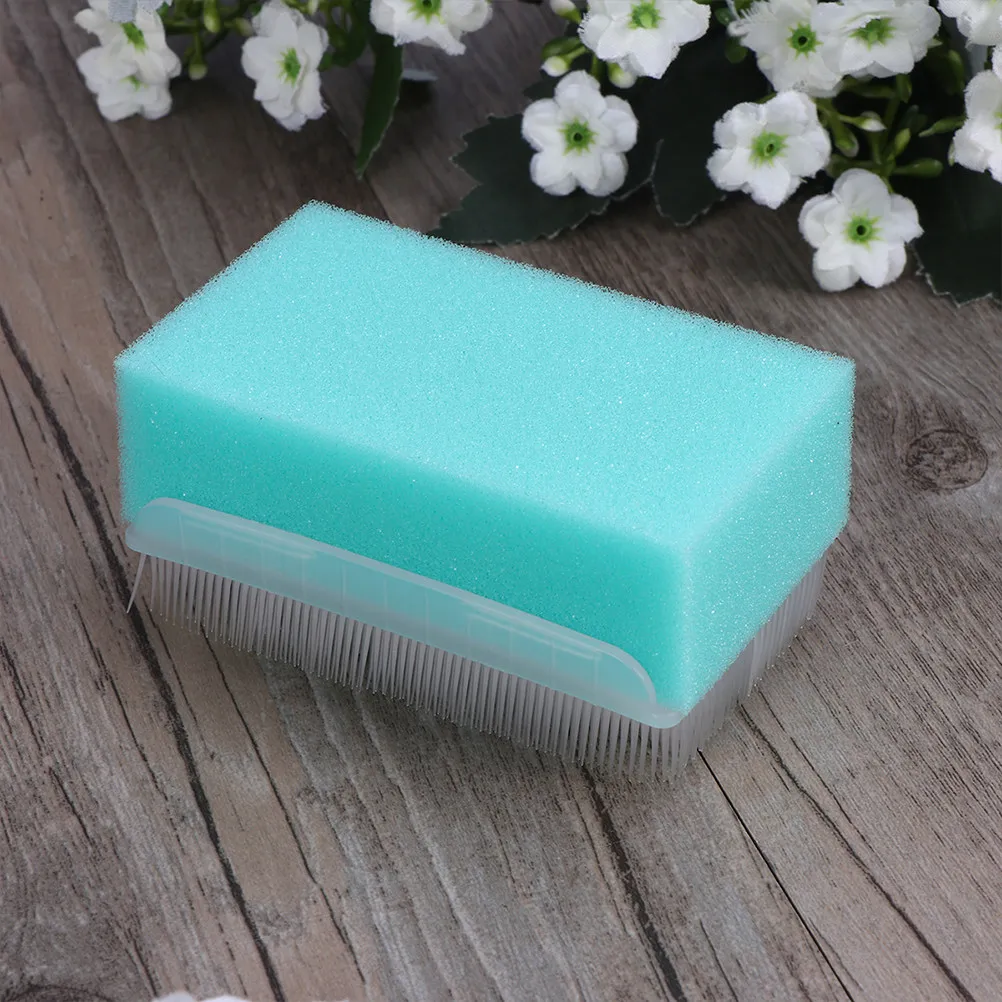 5Pcs Baby Massage Brushes Plastic Sponge Thicken Round Dot Side Relax Dead Skin Removal Multiuse Face Dish Fruit Cleaning Infant
