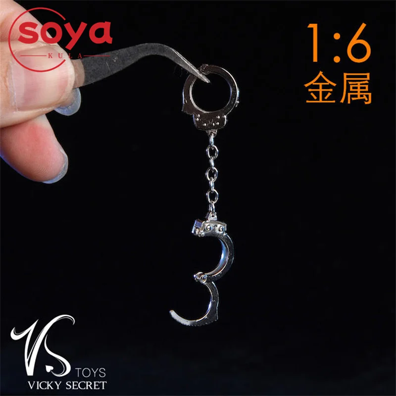 BRUIN ART BEX-0010 1/6 Schaal Te Openen Metalen Handboeien Model Soldaat Scène Props Accessoires Fit 12 "Man Vrouw Action Figure