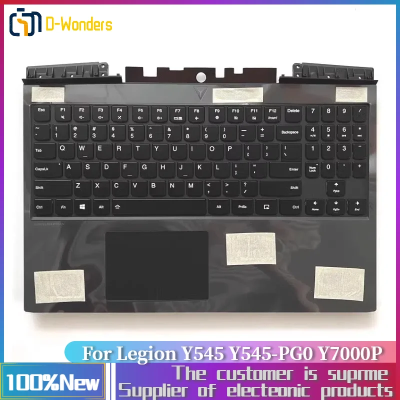 Новый верхний чехол для ноутбука Lenovo Legion Y545 Y545-PG0 Y7000P Y7000P-1060 COVER с клавиатурой, английский США 5CB0U42904