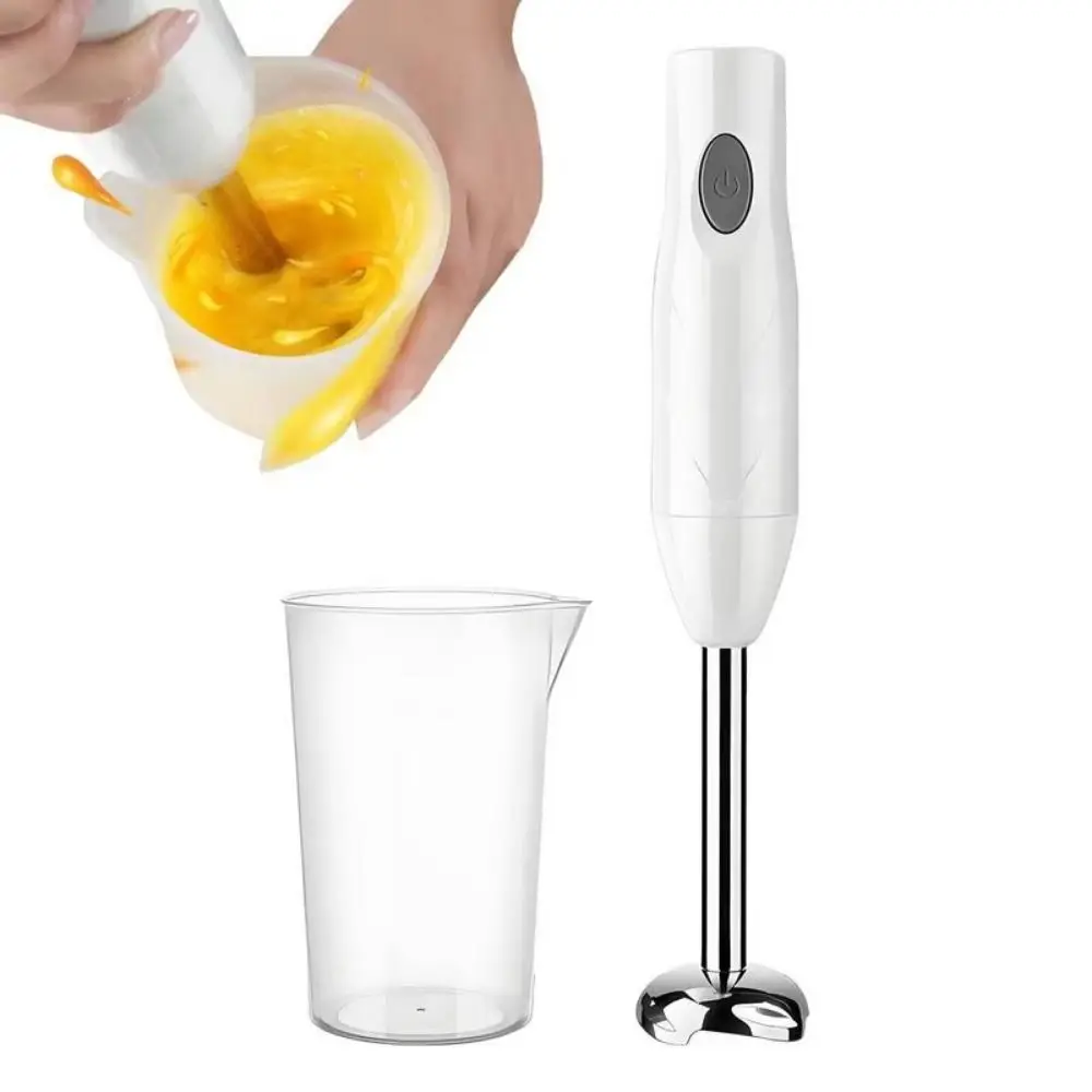 

Detachable Handheld Food Processor Stick White 150W Electric Food Mixer with Cup Quiet Operation Kitchen Cooking Sticks