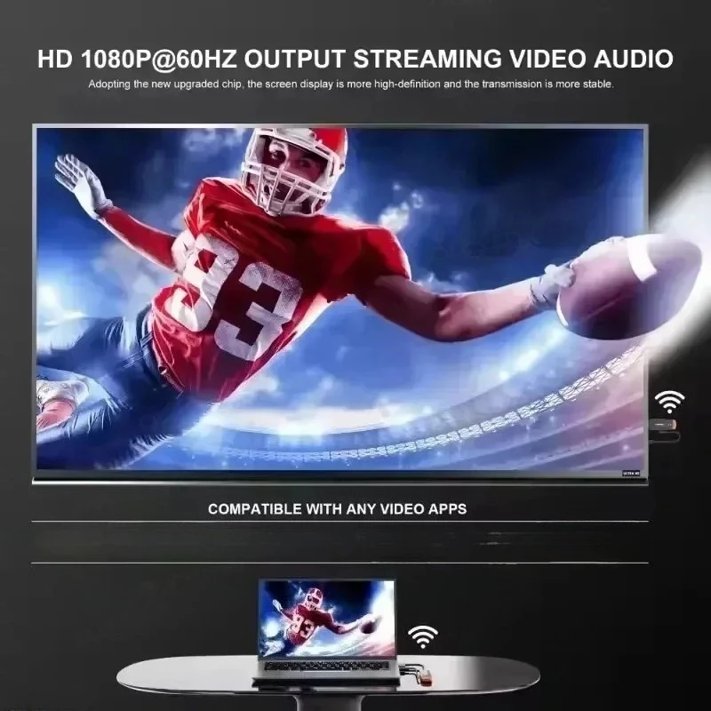 جهاز استقبال للتليفزيون متوافق مع HDMI 60 متر 1080 بكسل جهاز ريسيفر استقبال وإرسال دونغل 8 TX إلى 1 RX محول فيديو لجهاز عرض شاشة تلفزيون الكمبيوتر