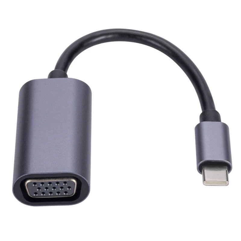 USB C to VGA Adapter, PlugandPlay Type C to VGA Converter for Phone, Laptops & PC  1080p@60Hz Video Output to TV/Projector