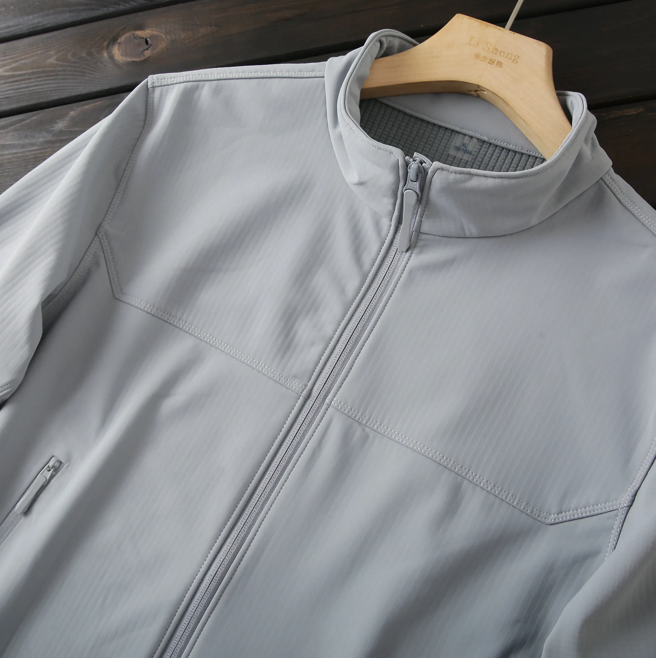 Nordic available in large sizes autumn and winter windproof and waterproof fleece stand-up collar soft shell jacket men's jacket