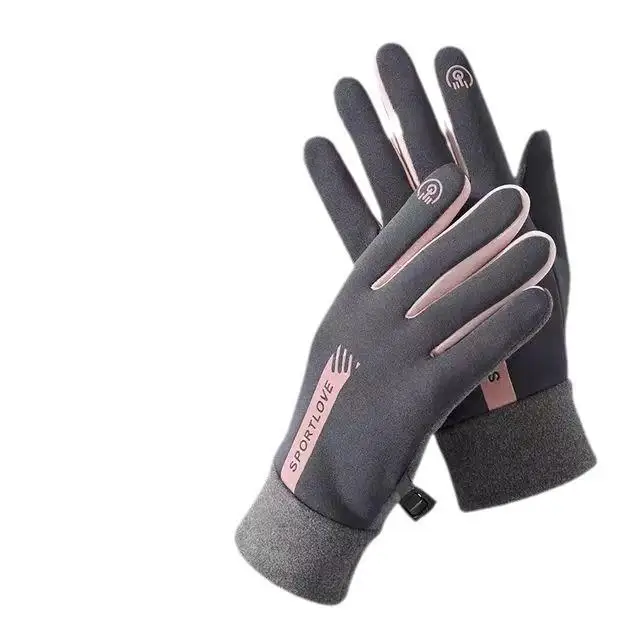 Outdoor Winter Gloves Waterproof Touch Screen Thermal Windproof Gloves Cold Weather Running Riding Hiking with Fourchettes