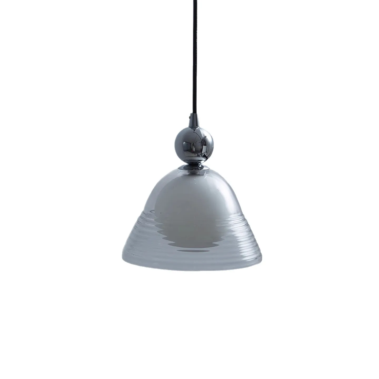 Bauhaus - Style Modern Minimalist Glass Pendant Light -Single - Headed,Ideal for Balcony,Bar,Dining Room,Bedroom,Study & Bedside