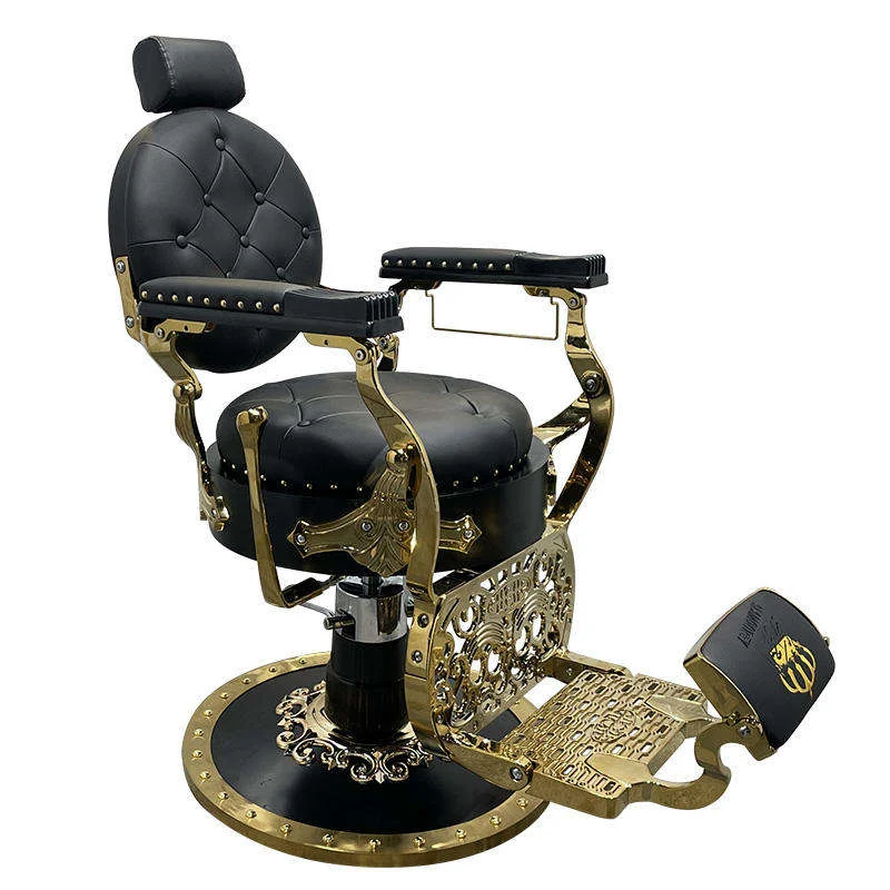 Barber Chairs Barber Men Salon Chair Equipment Luxury Leather High Quality PU Beauty Salon Furniture Modern Synthetic Leather