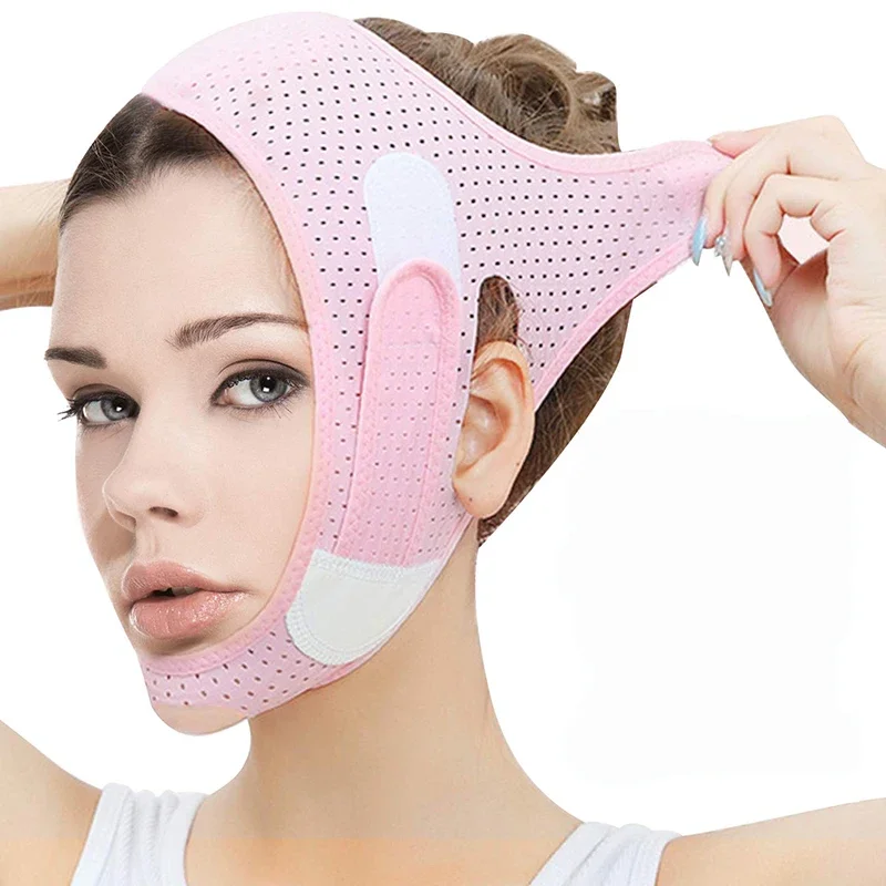 1pcs Face Lift V Shaper Mask Anti Wrinkle Strap Beauty Neck Thin Lift Face Care Facial Slimming Bandage Chin Cheek Lift Up Belt