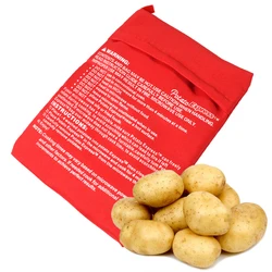 1PC New Red Microwave Oven Potato Bag Potato Bag Baked Potato Microwave Cooking Tool