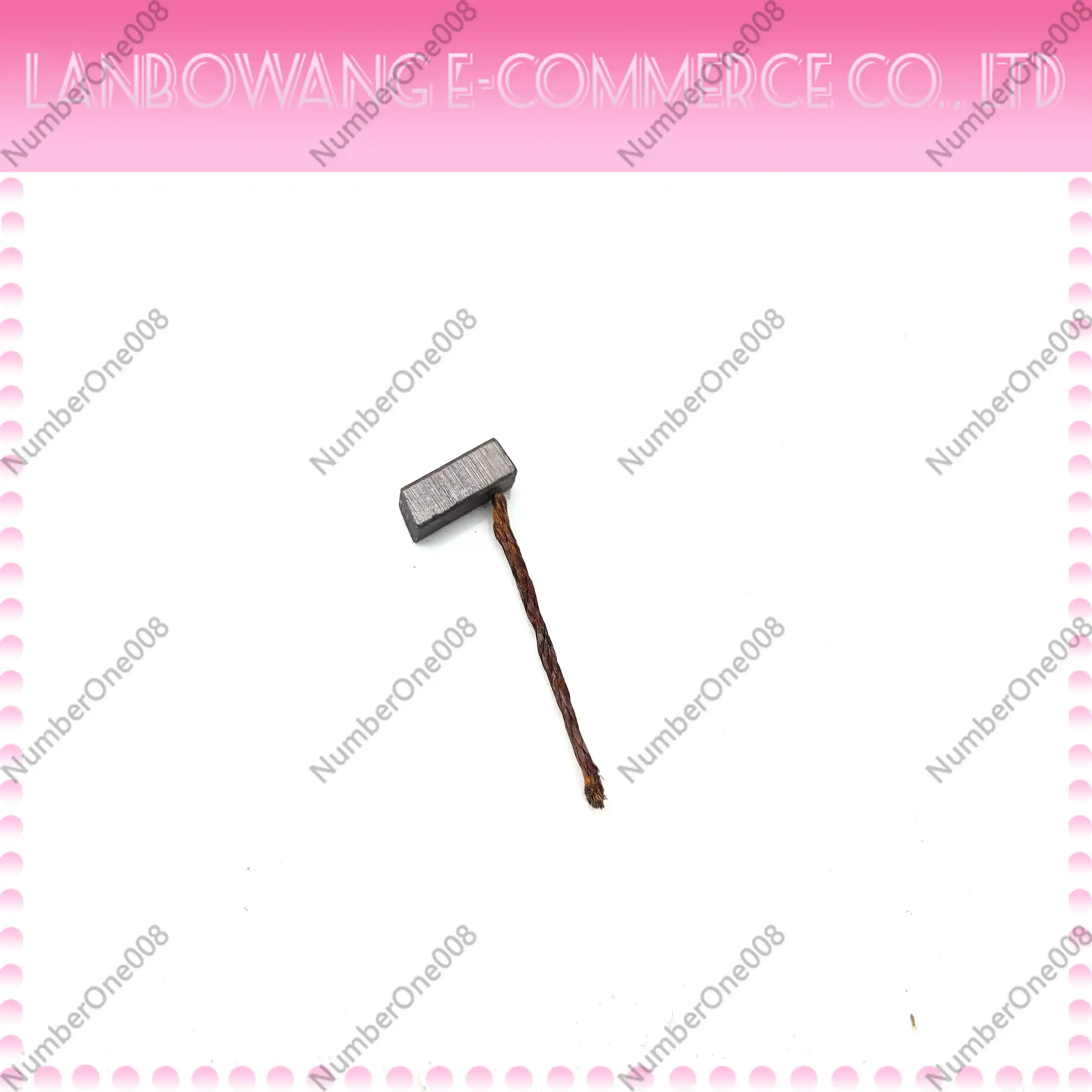 50pcs Copper Carbon Brush Wiper Motor Brush Automatic Door Motor 4x4x8 4x4x10mm Electric Motor Replacement Part