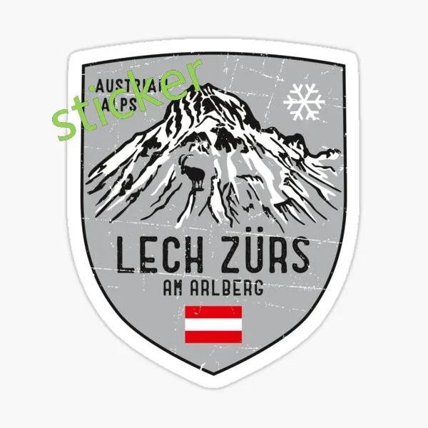 Austria Flag Map Design Sticker Windows Laptop Waterproof Decoratio Trunk Personality Scratch-Proof RV Car Styling