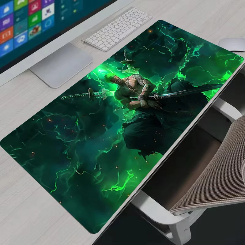 O-One Piece Anime Anti-Slip Gaming Mouse Pad Large Desk Mat Waterproof Keyboard Table Pad Office Laptop Rug Desktop Keyboard Pad