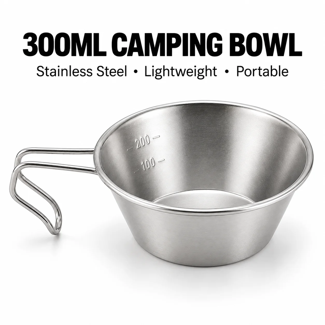 300ml 500ml Stainless Steel Sierra Cup Outdoor Camping Coffee Tea Mug Portable Picnic Tableware BBQ Hiking Backpacking Water Cup