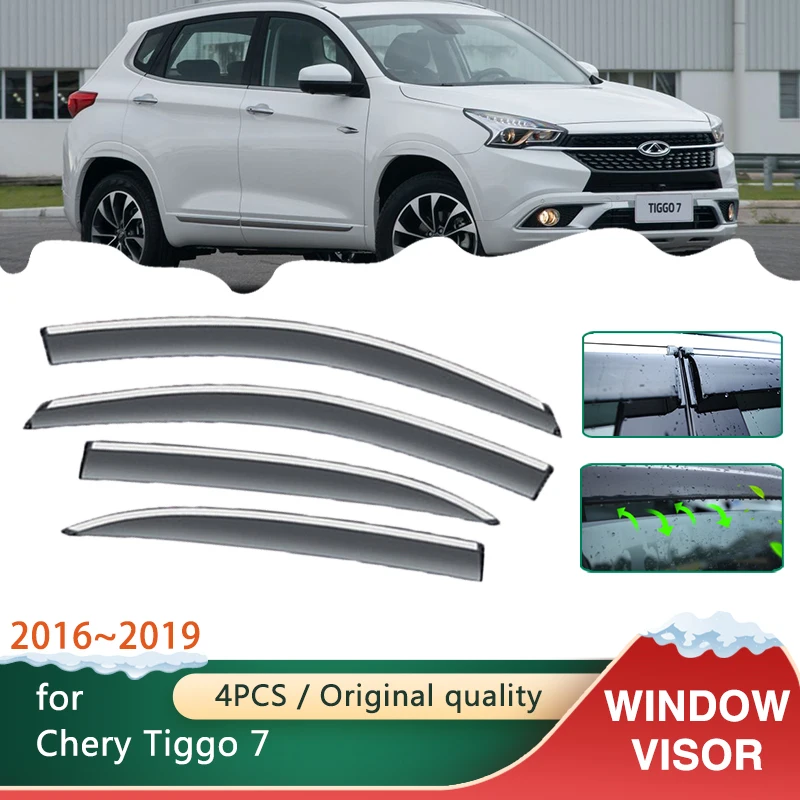 

Car Windows Visors for Chery Tiggo 7 T15 2016 2017 2018 2019 Accessories Awnings Sun Protector Shades Guard Deflector Windshied