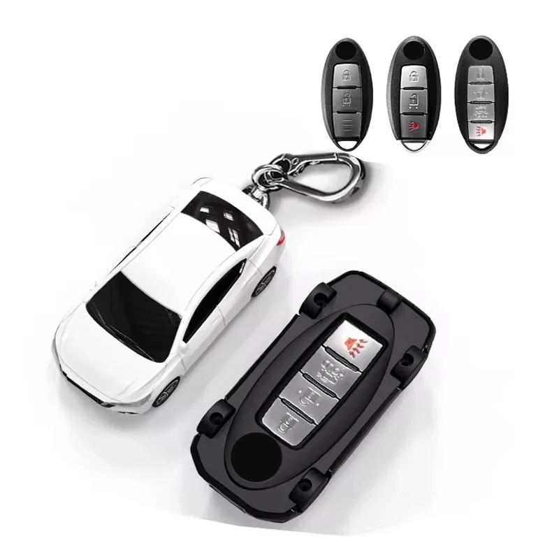 2024 Car Styling for Nissan Qashqal Sylphy Altima Key Case Cover Fob for Ogue XTrail T32 T31 J11 J10 Key Fob Keychain Accessorie