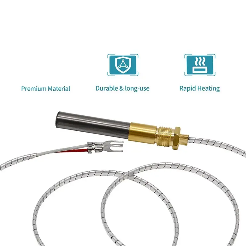 PTST 36In 750Mv Thermopile Fit For Heat Glo Heatilator, 750℃ Millivolt Thermocouple Replace For Fireplace Parts Q313A, 24PCS