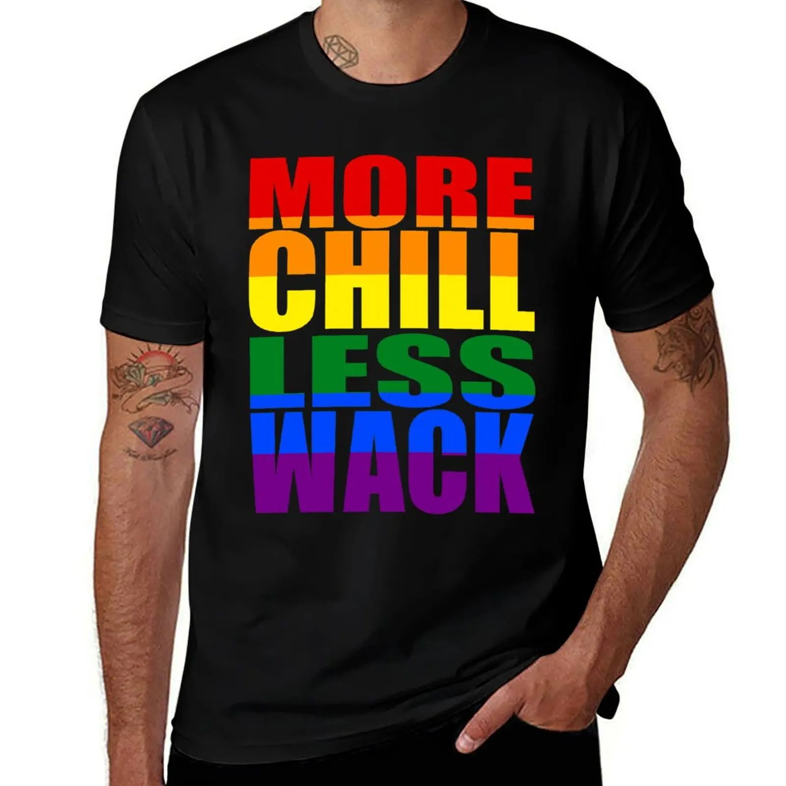 

More Chill Less Wack T-Shirt Fashion Casual Short Sleeve Top