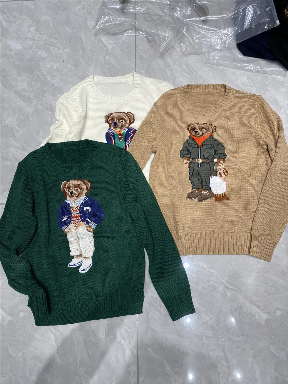 

Ladies' Acrylic Wool Sweater with Intricate Embroidered Design - Oversized Long Sleeve Knit Top - Cozy Fall Fashion