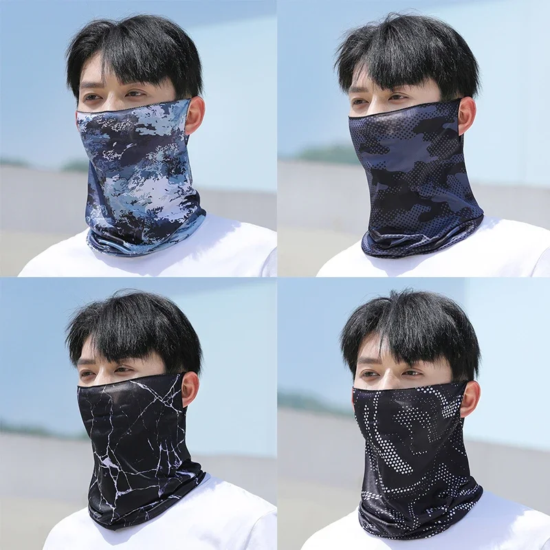 Fashion Punk Sunscreen Mask For Men Women Summer Face Neck UV Protection Ear Scarf Hip Hop Outdoor Sports Cycling Bandana Scarfs