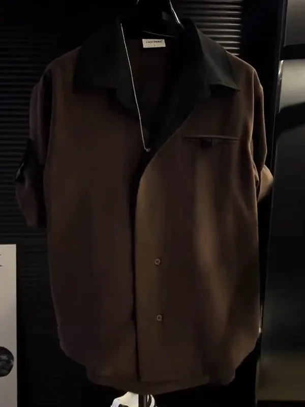 

Мужская летняя повседневная футболка из хлопка и полиэстера, легкая, не мнется, для молодежи, приталенный крой