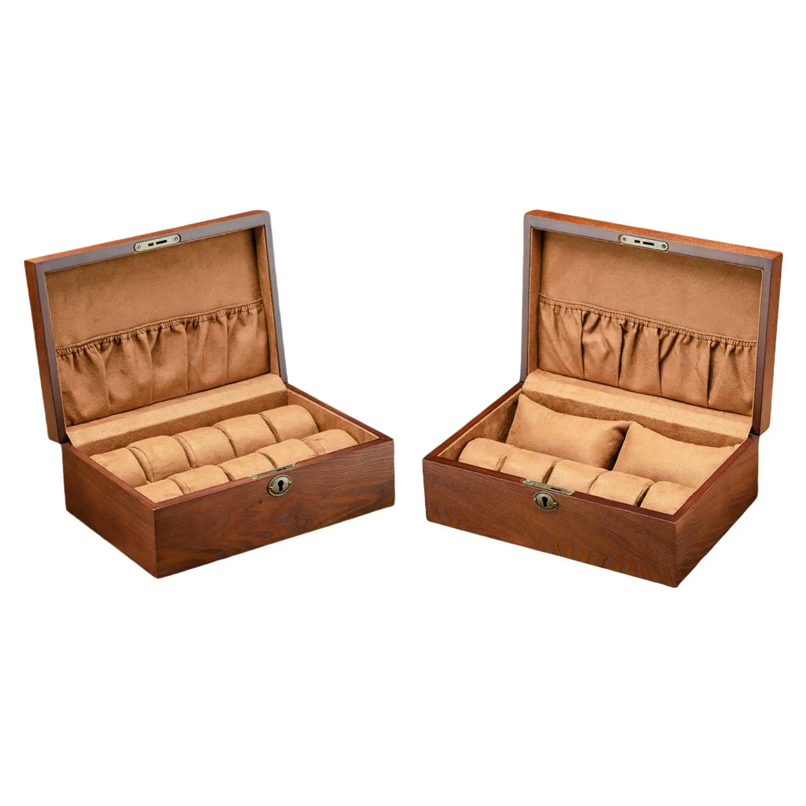 Wooden Watch Box Watch Display Case Bracelet Display Storage Box Lockable