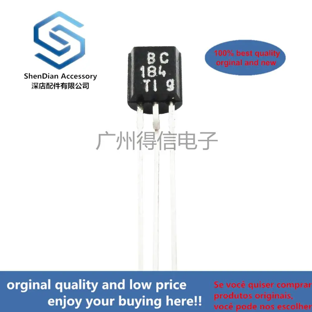30pcs 100% orginal new BC184 184 TO-92 AMPLIFIER TRANSISTOR(NPN) real photo
