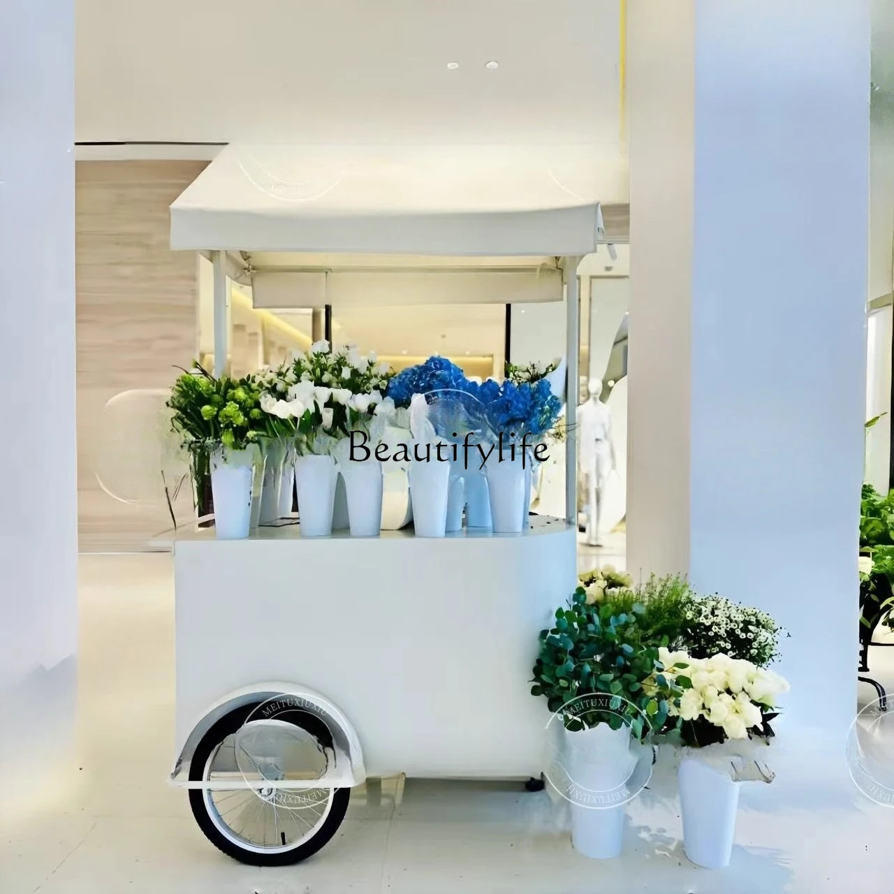 

Night market pedestrian street stall car activity exhibition table creative milk tea truck commercial