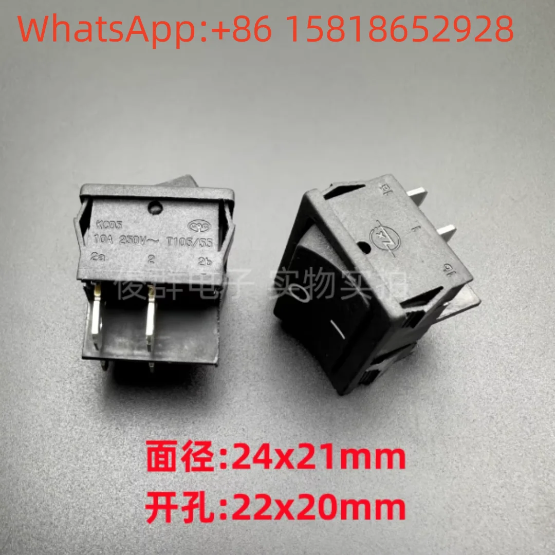 5 pieces ZX KCD5 rocker boat-shaped power switch, boat-shaped button, 4 pins, 2 positions, 10A 250V button